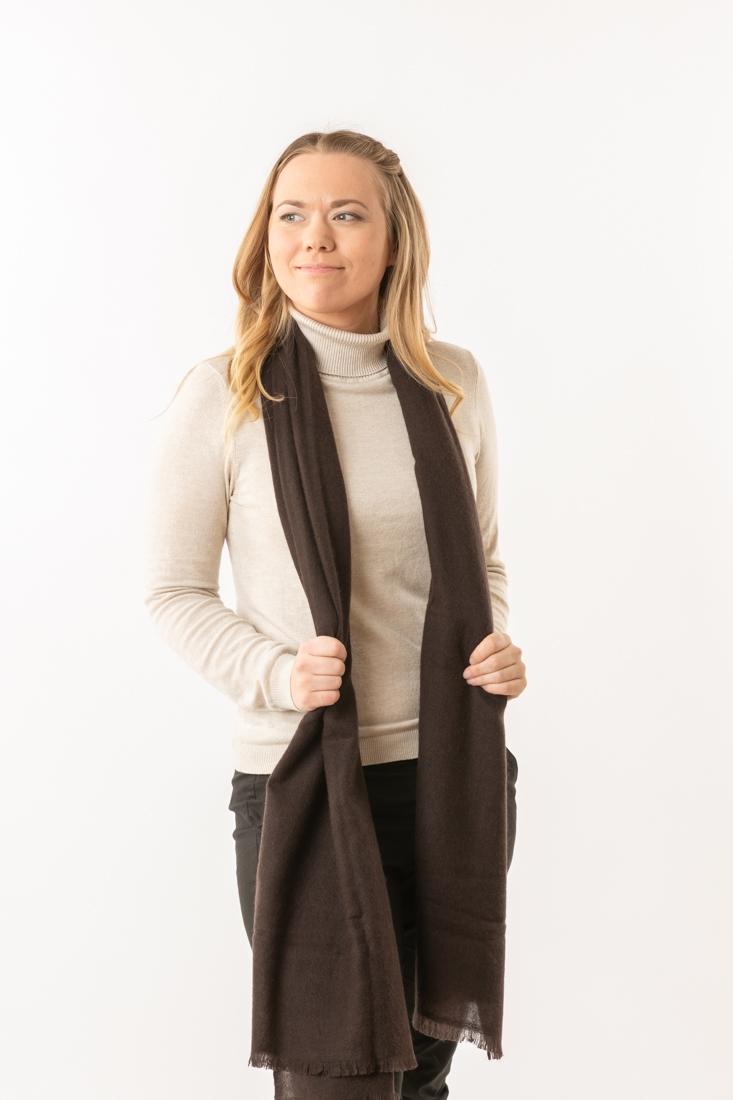 Kashmirskjerf Classic - Dark Brown